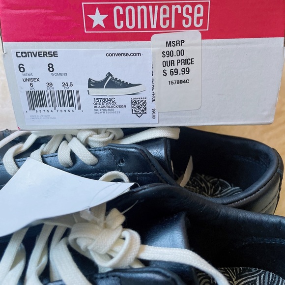 Converse one star leather sneaker unisex Men size 6 women size 8 - Picture 6 of 6